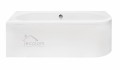 Badewanne Eckbadewanne Avita 150x75 cm links + ABLAGE BADEWANNENBRETT BAMBUS
