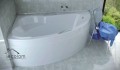 Badewanne Eckbadewanne Ada 160x100 cm links + Handgriffe