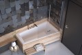 Badewanne Eckbadewanne Intima 150 x 85 cm rechts