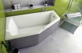 Eckbadewanne Raumsparwanne Selena 160 x 90 cm links