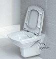 Wand-WC hängend aus Keramik inkl. WC Sitz Duroplast