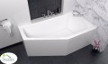 Eckbadewanne Raumsparwanne Acryl SELENA 160 x 90 cm rechts