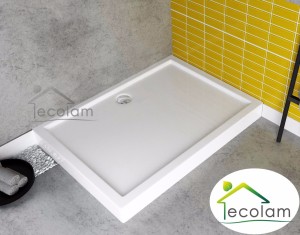 Duschwanne Rechteck 80 x 120 x 14 cm Competia