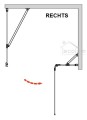 Duschkabine Rechteck 120x90 x 195 cm rechts Dusche transparentes Glas Viva (id: 541)