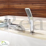 Badewannenarmatur Wannenrandarmatur Wasserfall Armatur 3 Loch Riven