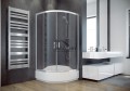 Duschkabine Dusche transparentes Glas 80x80 cm R55 165 cm Modern (id: 165)