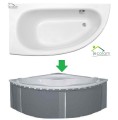 Eckbadewanne Milena 150x70 cm