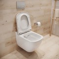 WC Toilette hängend Caspia Spülrandlos CLEAN ON Tiefspüler Soft Close