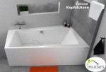 Badewanne Eckbadewanne Infinity 170 x 110 cm rechts optional 1 bzw. 2 Kopfstützen