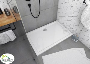 Duschwanne Rechteck 80 x 120 x 5 cm Corrina