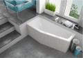 Badewanne Eckbadewanne Raumsparwanne Keos 160x70 cm links