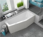 Badewanne Eckbadewanne Raumsparwanne Keos 160x70 cm rechts