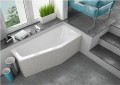 Badewanne Eckbadewanne Raumsparwanne Keos 160x70 cm rechts