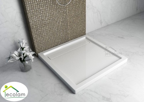 Duschwanne Viereck Camparo 100 x 100 cm mit Abdeckplatte