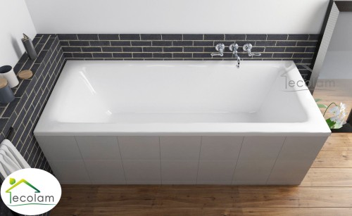 Badewanne Rechteck Talia 160 x 75 cm Acryl