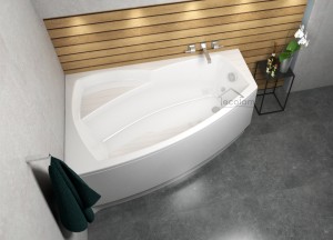 Badewanne Eckwanne Frida 150x100 cm links