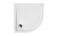 Duschwanne Viertelkreis Pako flach 80 x 80 x 4 x 2 cm Ablauf Silikon GRATIS