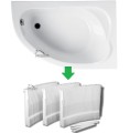 Badewanne Eckwanne Standard 130x85 cm rechts