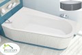 Badewanne Eckwanne Dida 150x85 cm links