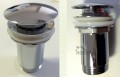 Click Clack Ablaufventil für Waschtisch Waschbecken Druckfunktion Push Up Chrom