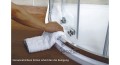 Duschkabine Dusche Viertelkreis Glas gemustert 90x90 x 190 cm R55 KP4