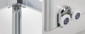 Duschkabine Dusche Glas gemustert 100x100 x 190 cm R55 KP4