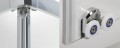 Duschkabine Dusche Viertelkreis Klarglas 80 x 80 x 190 cm R55 KP4