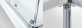 Duschkabine Viereck Dusche Schiebetür Klarglas 90 x 90 x 190 cm KN TX5