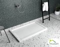 Duschwanne Rechteck Camparo 90 x 100 cm mit Abdeckplatte