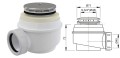 Duschwanne Viereck Doris mit Sitz 80 x 80 x 41 x 28 cm zum Verfliesen Siphon
