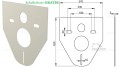 Vorwandelement Spülkasten Unterputzspülkasten Wand Hänge WC Alcaplast 85 cm