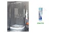 Duschkabine Dusche Viertelkreis Klarglas 80 x 80 x 190 cm R55 Stylio