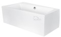 Eckbadewanne Infinity 150 x 90 cm links optional 1 bzw. 2 Kopfstützen