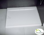 Duschwanne Rechteck mit Abdeckplatte 100 x 80 x 4,5 cm Axim flach