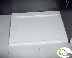 Duschwanne Rechteck mit Abdeckplatte 100 x 80 x 4,5 cm Axim flach