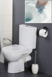 WC Toilette Parva Stand Tiefspüller Bodenstehend Spülkasten Sitz Soft Close Cersanit Clean on