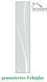 Duschkabine Dusche Viertelkreis Glas gemustert 90x90 x 190 cm R55 KP4