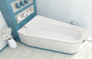 Badewanne Eckwanne Dida 150x85 cm links