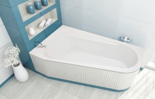 Badewanne Eckwanne Dida 150x85 cm links