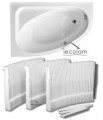 Badewanne Eckbadewanne Cornea 150x100 cm links