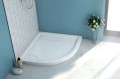 Duschwanne Viertelkreis 90 x 90 x 6,5 cm Camparo R55 cm Abdeckplatte