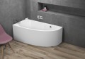 Badewanne Eckwanne MIKI 140x70 cm links (id: 211)
