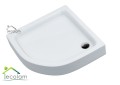 Duschwanne Duschtasse 90x90 x 17 cm Viertelkreis Grando Plus mit Styroporunterseite (id: 136)