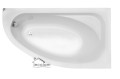 Badewanne Eckbadewanne Cornea 140x80 cm rechts