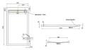 Duschwanne Rechteck 120 x 80 x 5,5 cm West Abmessung