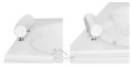 Badewanne Eckbadewanne Natalia 150x100 cm links optional: Kopfstütze + Handgriffe