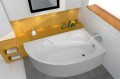 Badewanne Eckwanne Carmen 170x100 cm rechts + Siphon Viega