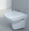 WC-Wand Toilette Carina hängend wandhängend Spülrandlos CLEAN ON Tiefspüler Wc-Sitz