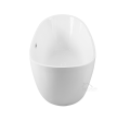 Freistehende Standbadewanne Badewanne Acryl 170 x 80 cm Ab- und Überlauf Click Clack Ayla