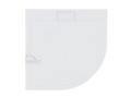 Duschwanne Viertelkreis mit Abdeckplatte 90 x 90 x 4,5 cm Axim flach